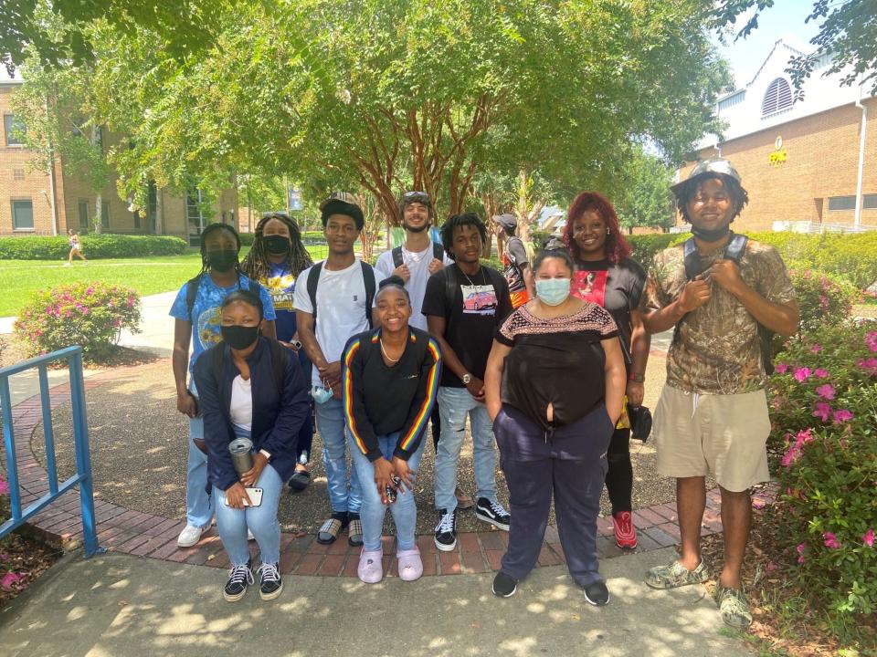 TCC's 2020 and 2021 Summer Scholar Program participants during the first week of classes in January 2022.