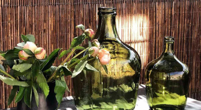 Dame Jeanne : vase de décoration en verre tendance