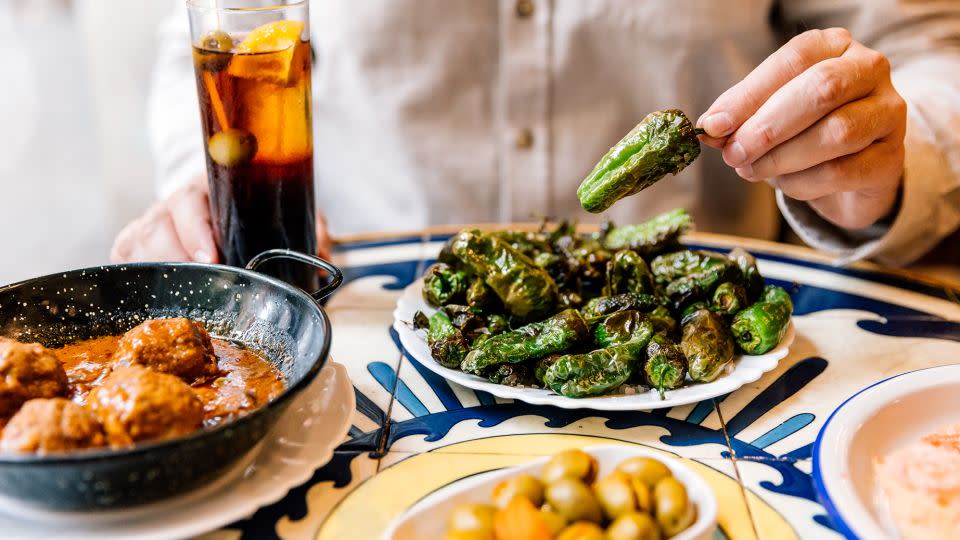 Pimientos de Padrón are a popular tapas item. - Alexander Spatari/Moment RF/Getty Images