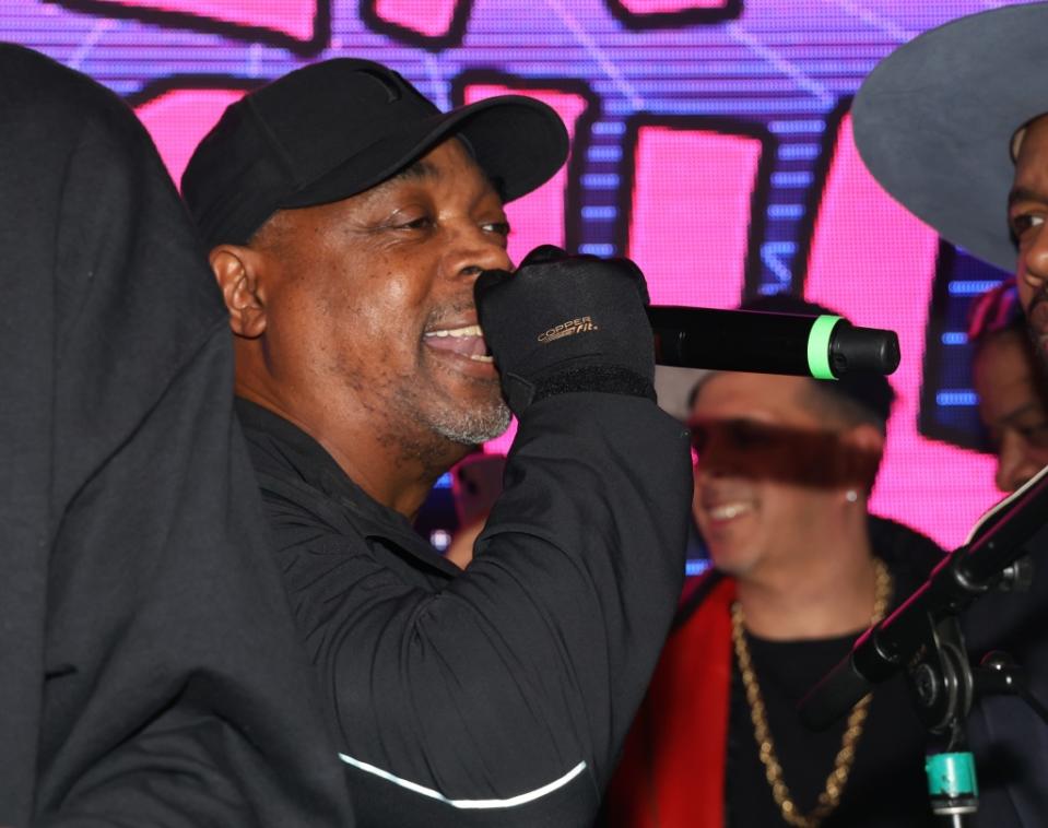 NEW YORK, NEW YORK - MARCH 02: Chuck D performs onstage at De La Soul’s The DA.I.S.Y. Experience, produced in conjunction with Amazon Music, at Webster Hall on March 02, 2023 in New York City. (Photo by Johnny Nunez/Getty Images for Amazon)