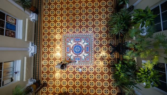 Rare 19th century floor tiles open to the public