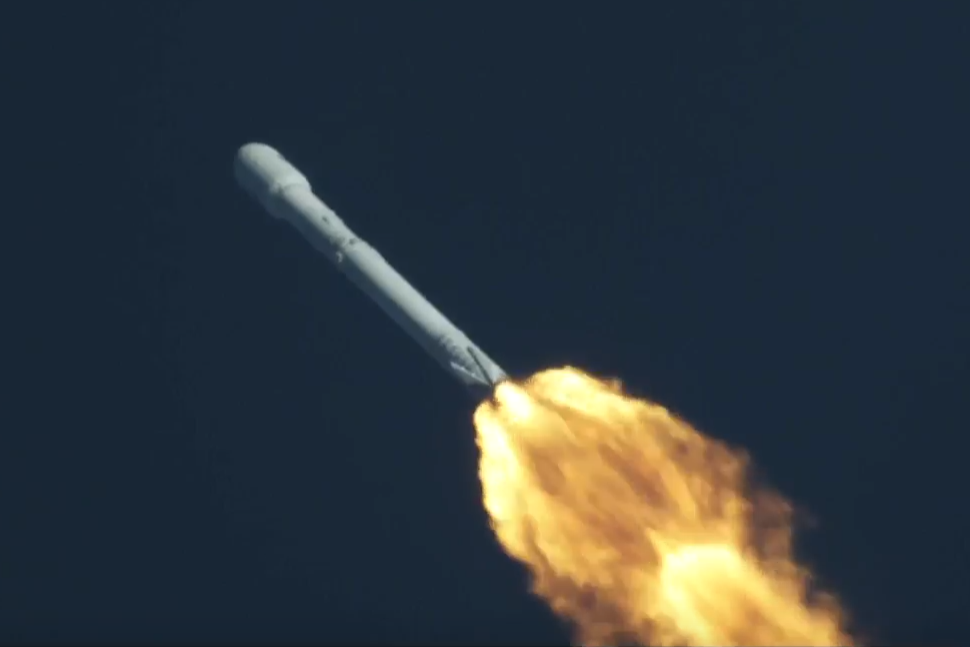 We have lift off!: The SpaceX rocket blasts off into space: SpaceX/YouTube