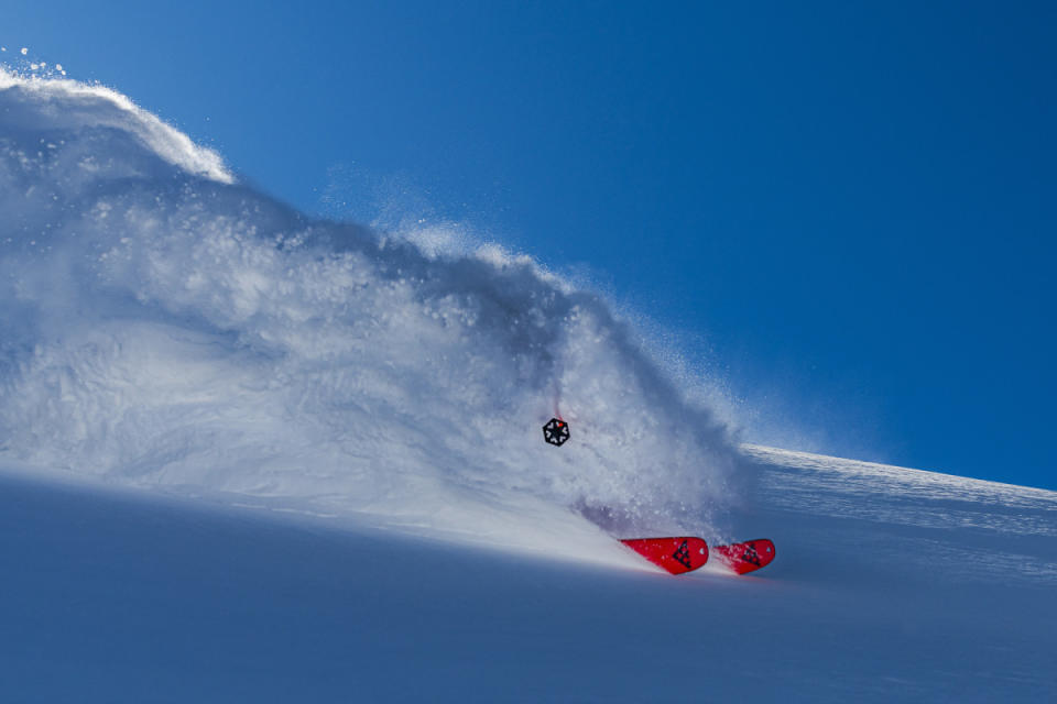 Bruno Compagnet skiing deep powder in Chamonix, France.<p>Photo: Mattias Fredriksson</p>