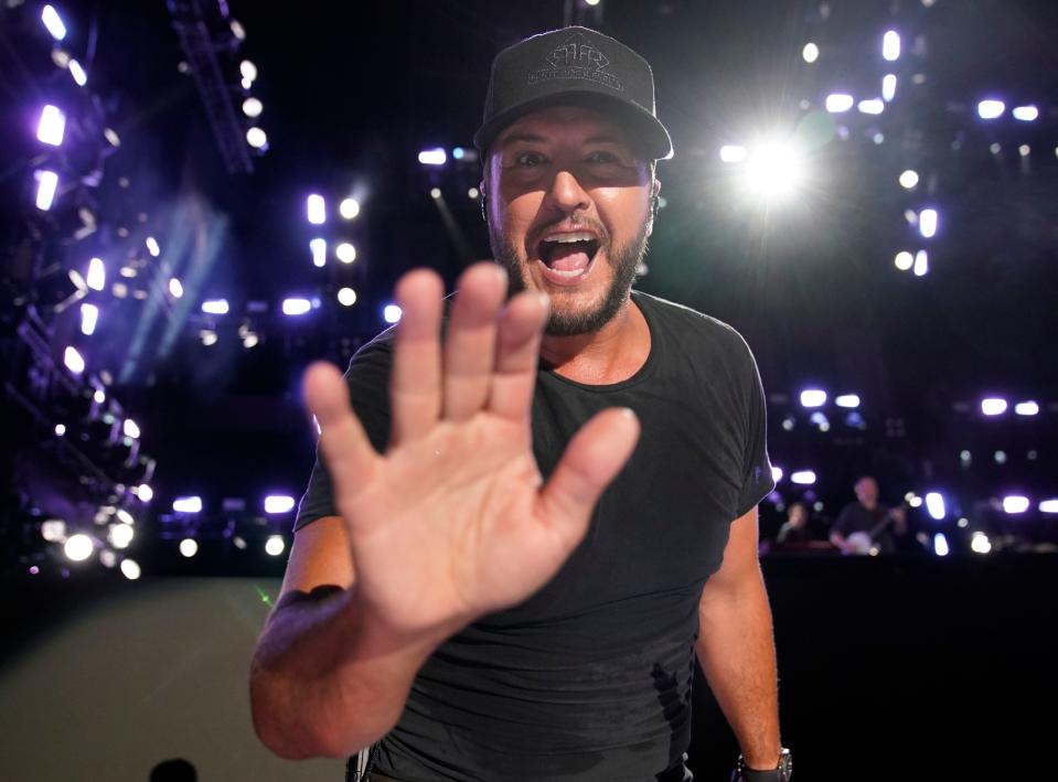 Luke Bryan performs during CMA Fest at Nissan Stadium Saturday, June 11, 2022, in Nashville, Tenn. 