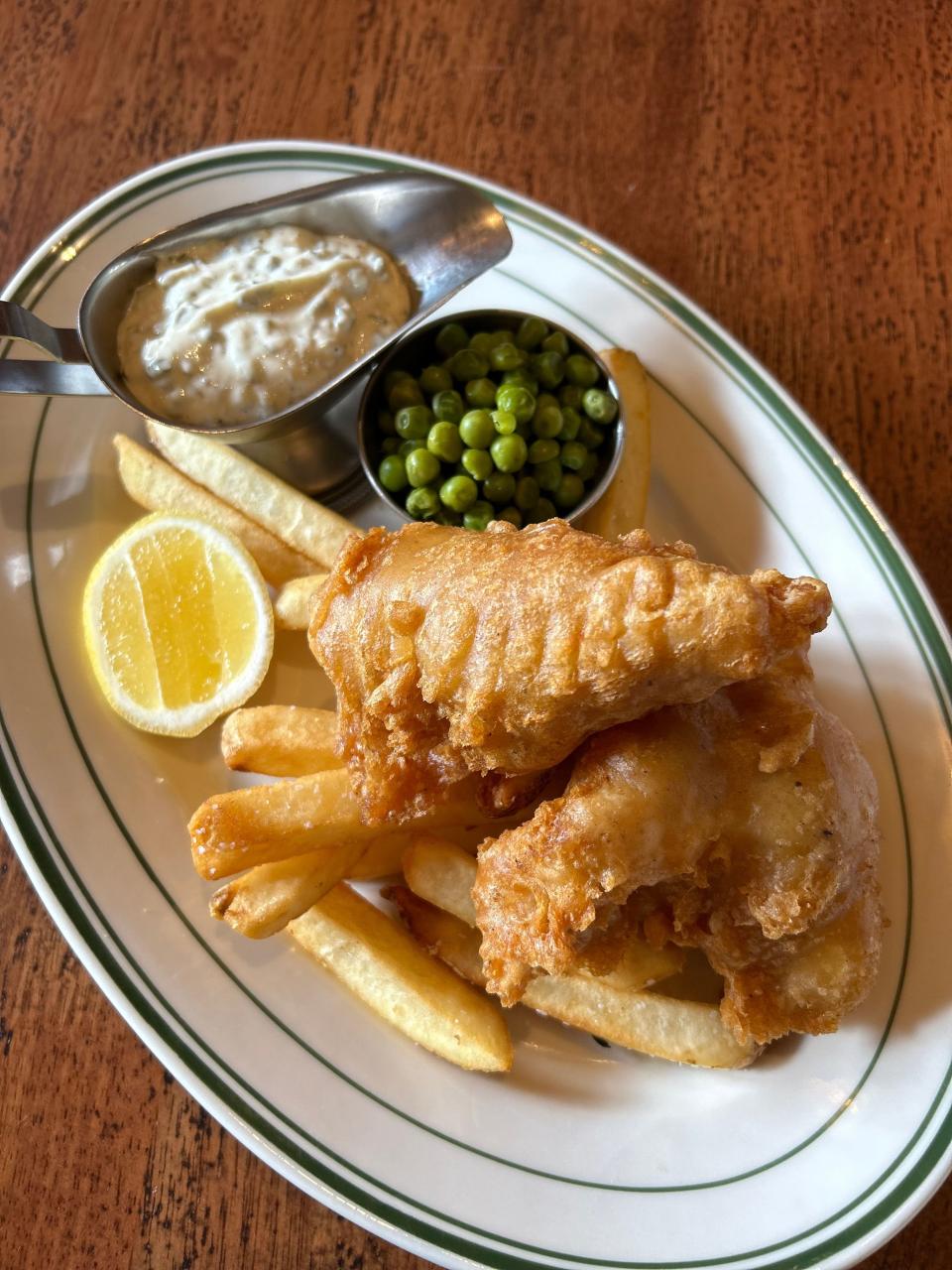 The Beer-Battered Fish N’ Chips at Bog & Barley Irish Pub & Restaurant in East Memphis.