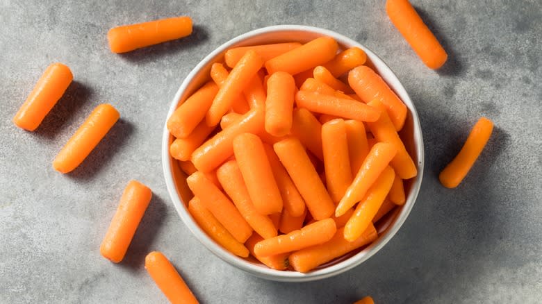 bowl of baby carrots