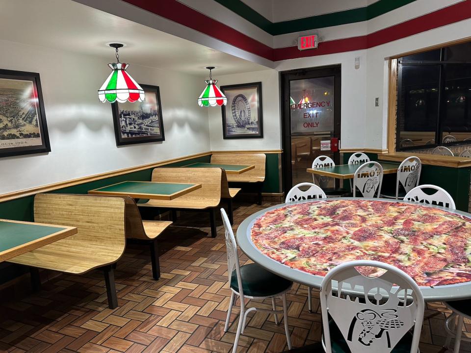 inside imo's southtown location in st louis Missouri