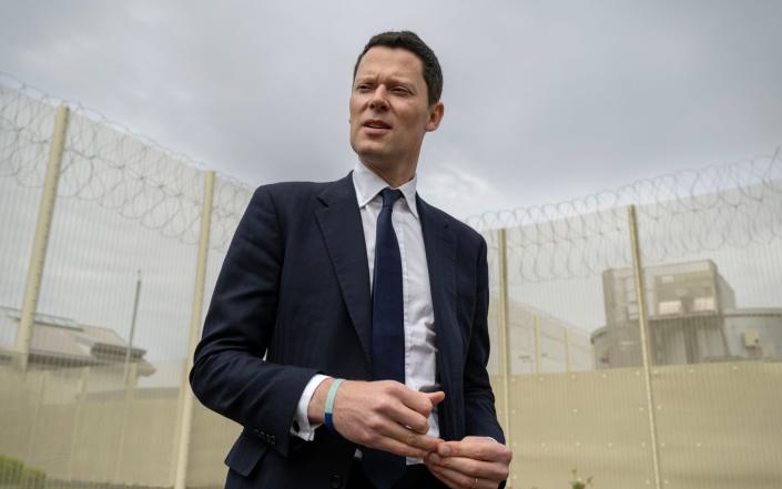 Alex Chalk the new Justice Secretary visiting HMP Isis in South East London