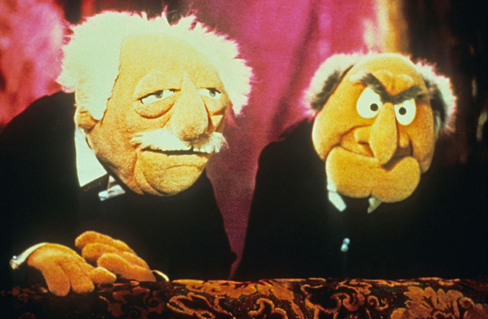 Waldorf and Statler in "The Muppets Movie"