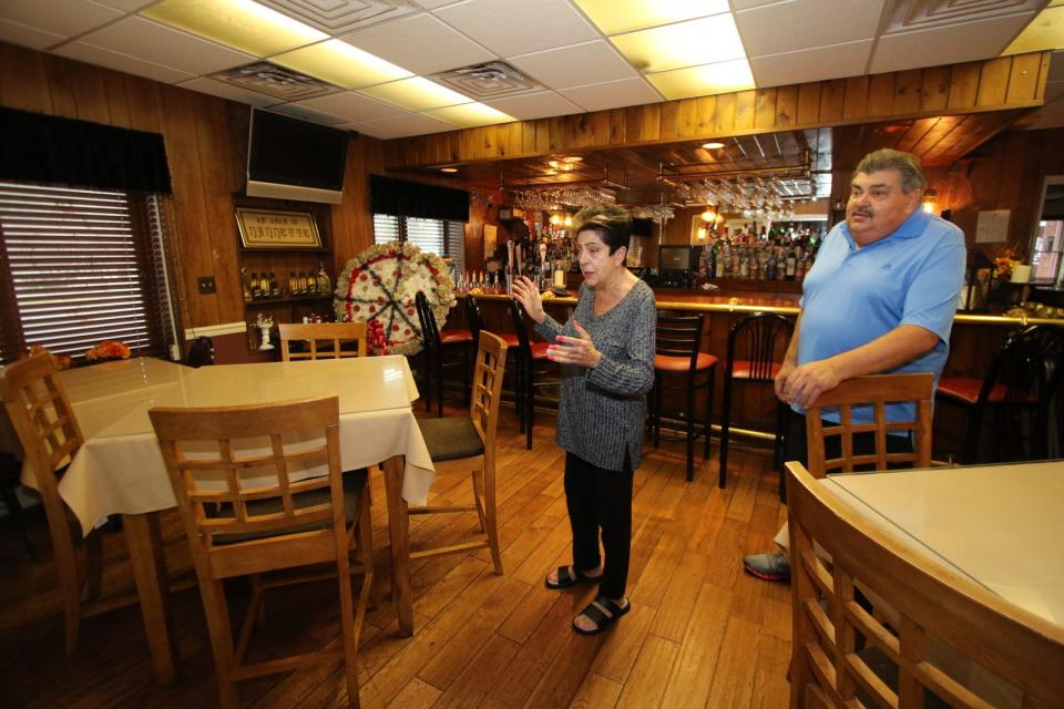 In this 2020 file photo, Donna Boffa Mabee and her brother Anthony Boffa stand in the original part of Tony Boffa's restaurant.