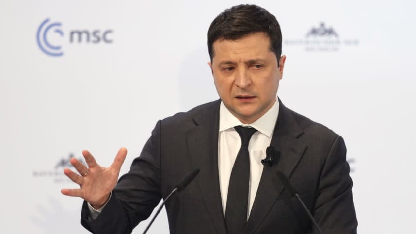 Ukrainian President Volodymyr Zelensky.