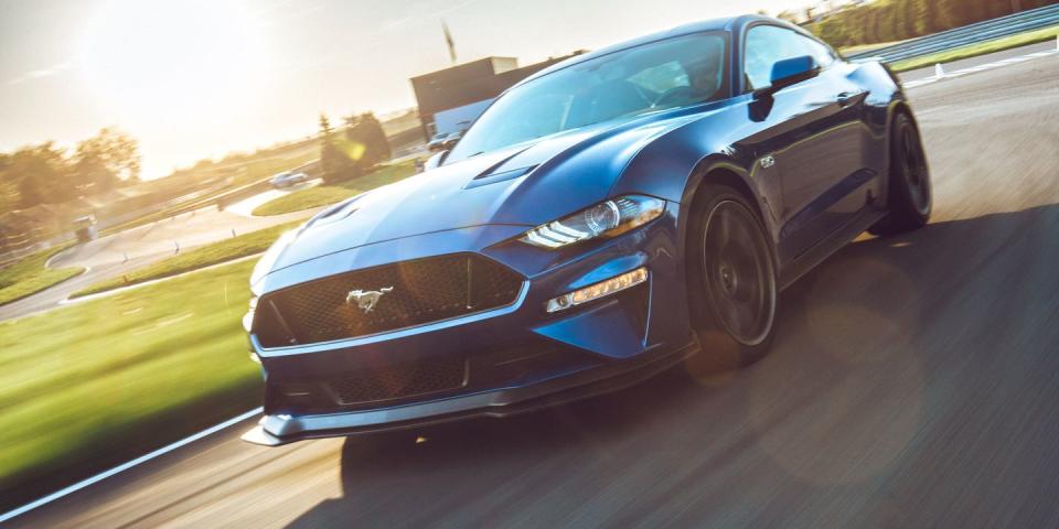 <p>The Mustang has come a long way from its crude muscle car beginnings. It's a truly fun car to drive in all environments, whether it be the track, the drag strip, or the street. And because it has four seats, you don't have to compromise much. <a href="https://www.ebay.com/itm/2020-Ford-Mustang-GT-Premium/114315785862?hash=item1a9dc07686:g:F7oAAOSw2jdfFzDL" rel="nofollow noopener" target="_blank" data-ylk="slk:Here's a brand-new one;elm:context_link;itc:0;sec:content-canvas" class="link ">Here's a brand-new one</a> you can own right now. </p>