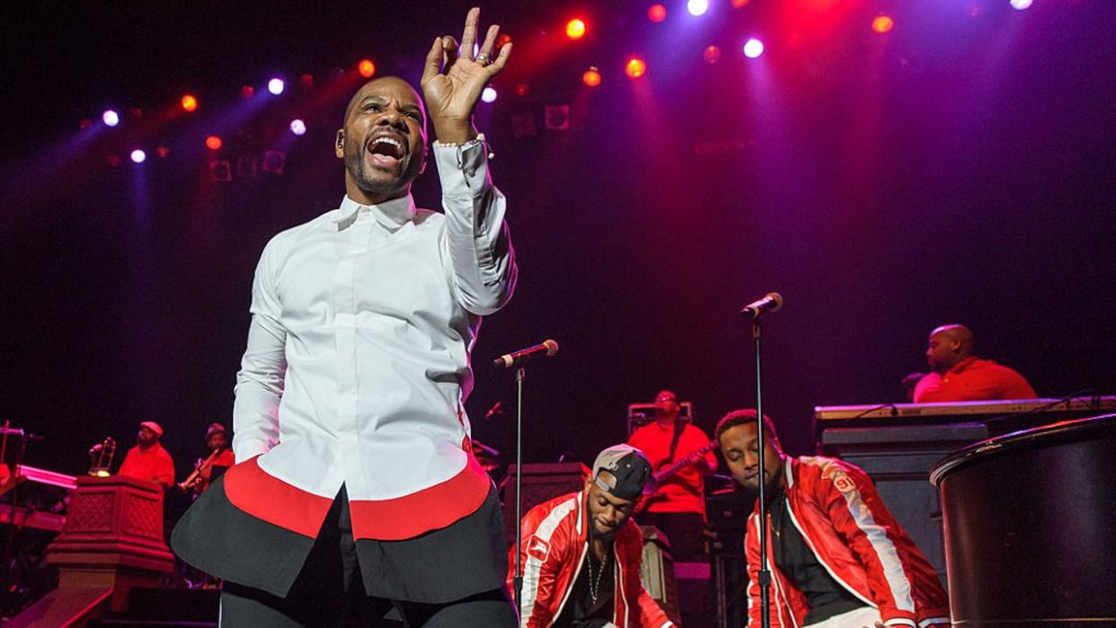 <div>Gospel artist Kirk Franklin performs at the Warner Theatre in Washington, D.C. as part of his 20 Years in One Night tour. (Photo by Kyle Gustafson / For The Washington Post via Getty Images)</div>