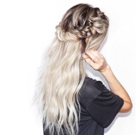 Half up, half down is the perfect solution for if your hair isn’t quite going to plan. The options are also endless you can put half-up in a ponytail, bun, braid, basically whatever you like.
