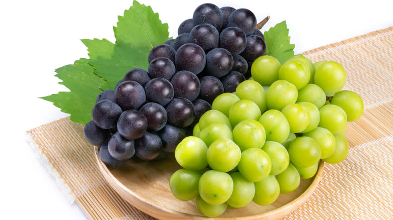 Kyoho and Shine Muscat grapes