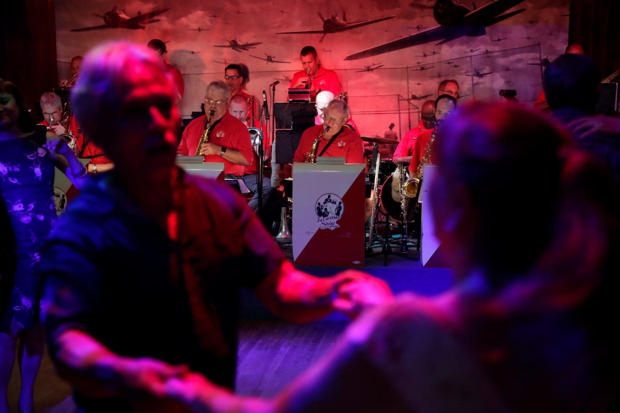 The Tallahassee Swing Band performs at the American Legion Post 13 at Lake Ella Tuesday, July 9, 2019. 