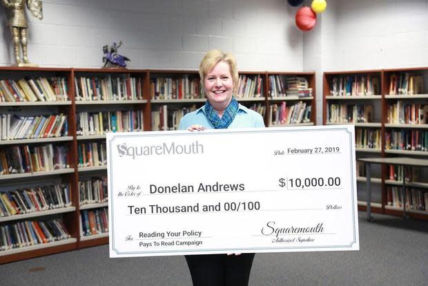 Donelan Andrews won $10,000 in a contest called Pays To Read by reading her new insurance policy in its entirety. (Photo: Squaremouth)
