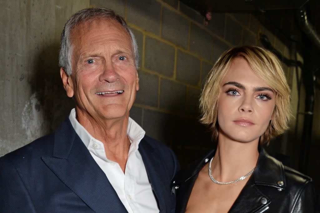 Charles Delevingne, 72, pictured with his daughter (Dave Benett)