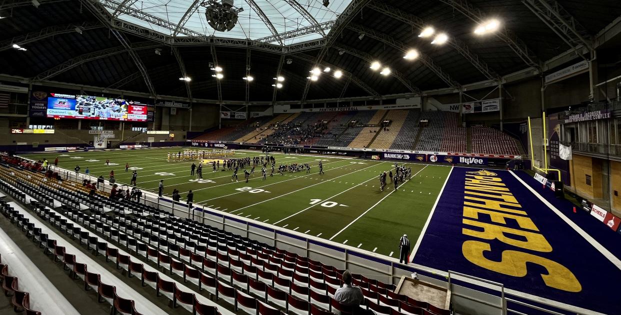 The Iowa high school football state semifinals were held at the UNI-Dome in Cedar Falls this past week.