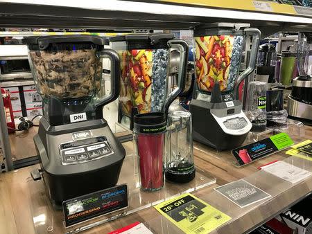 Durable goods are seen on sale in a store in Los Angeles, California, U.S., March 24, 2017. REUTERS/Lucy Nicholson