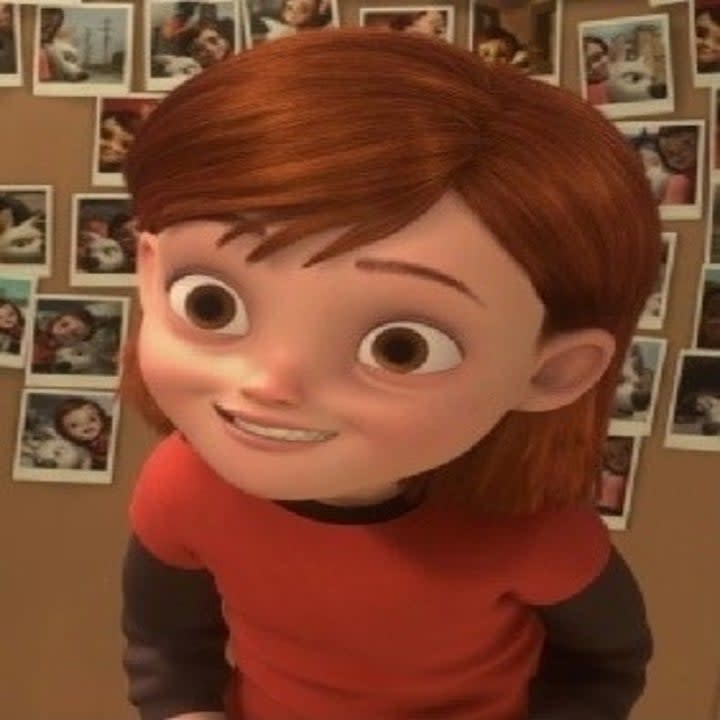 Penny from Disney's Bolt with a smile