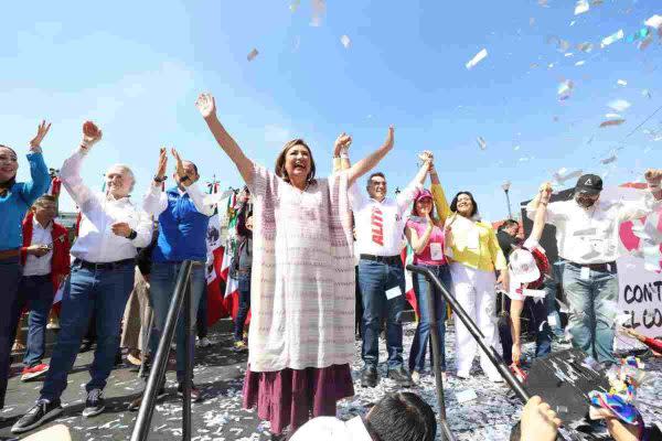 Xóchitl Gálvez rindió su informe de actividades como senadora.