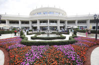 FILE - This March 7, 2015 file photo shows the Trump National Doral clubhouse in Doral, Fla. Trump’s true financial picture has gotten renewed scrutiny in the wake of a New York Times report in September 2020 that he declared hundreds of millions in losses in recent years, allowing him to pay just $750 in taxes the year he won the presidency, and nothing for 10 of 15 years before that. (AP Photo/Wilfredo Lee, File)