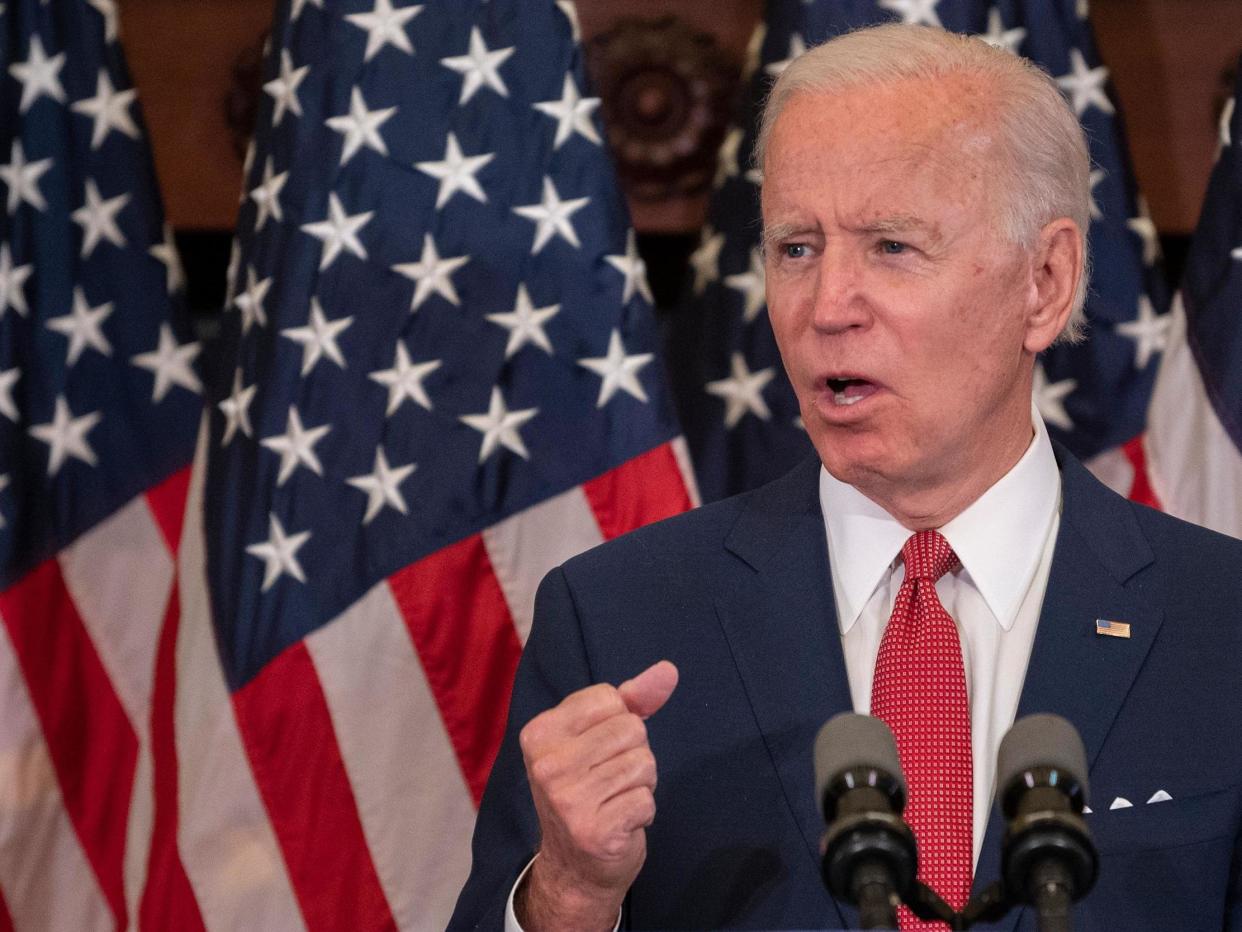 Joe Biden has formally won the Democratic nomination: Jim Watson/AFP via Getty Images