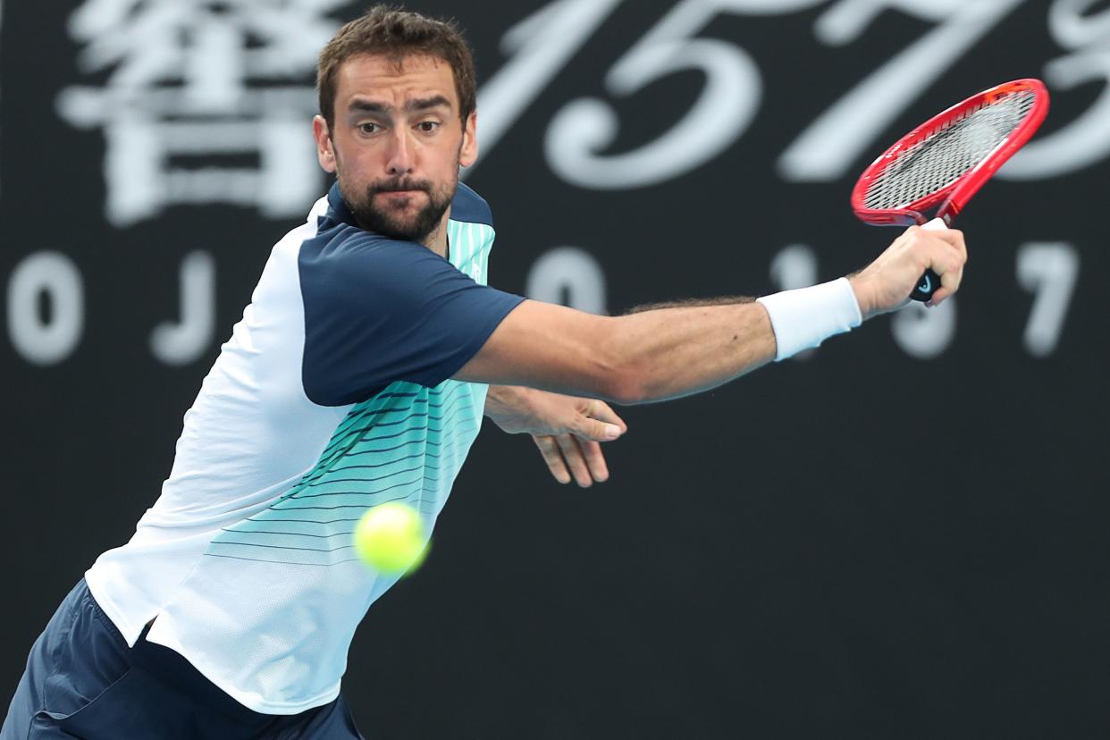 Croatia's Marin Cilic during the 2021 Australian Open.