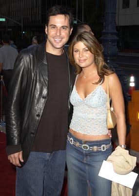 Jonathan Silverman and Debbie Entin at the Beverly Hills premiere of Paramount's Serving Sara