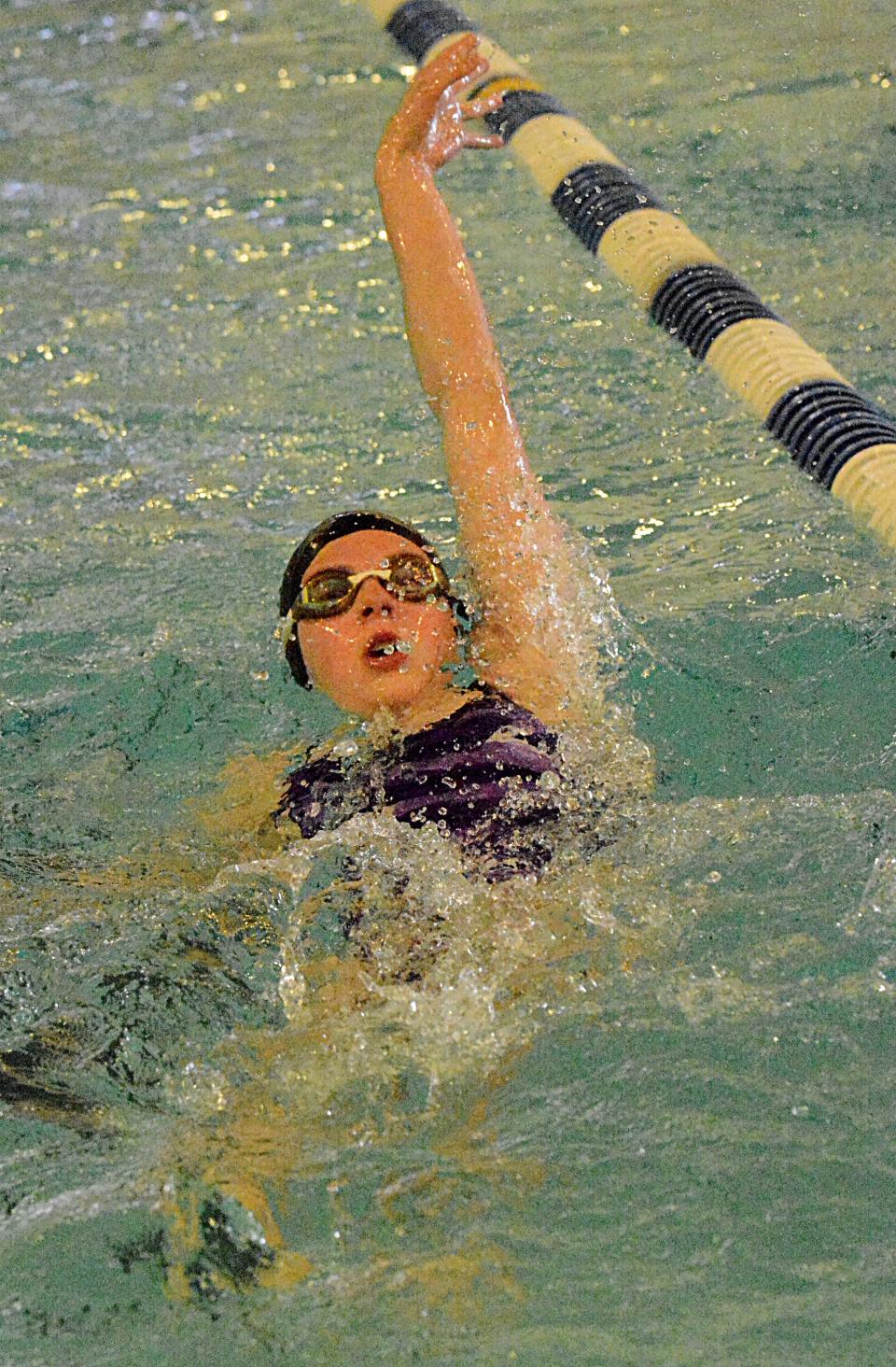 Josephine Waite produced one of 29 event winners for the Watertown Area Swim Club in the 2022 South Dakota State Long Course Championships over the weekend at Sioux Falls. The Dolphins finished second in the team standings behind the Sioux Falls Swim Team.