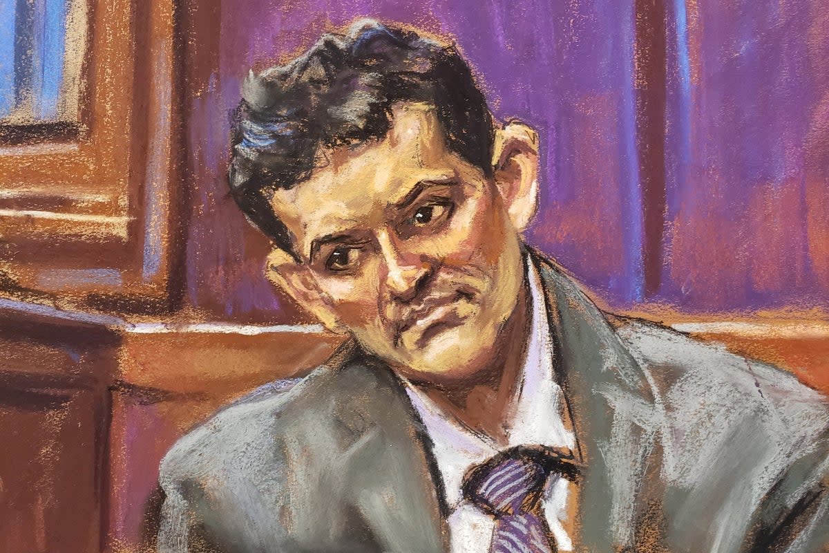 Courtroom sketches of Sam Bankman-Fried’s trial, such as this one by artist Jane Rosenberg, have dominated online discussion of the trial   (REUTERS/Reuters)