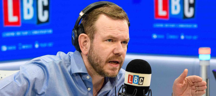 Image of UK radio presenter James O'Brien taken from his Twitter feed.