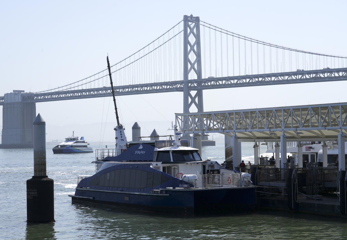 World’s first hydrogen-powered commercial ferry set to operate on San Francisco Bay, officials say