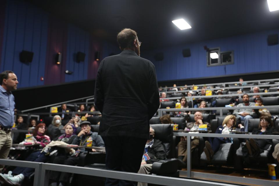 Director Rob Minkoff answers questions after a showing of the 1994 animated hit "The Lion King" at the Las Cruces International Film Festival on March 4, 2022.