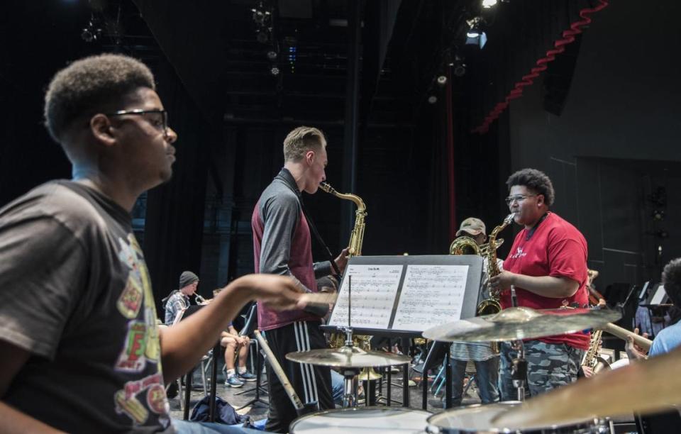In this 2018 Charlotte Observer file photo, students from 15 different schools rehearse “Lean on Me” for a musical showcase at Northwest School of the Arts.