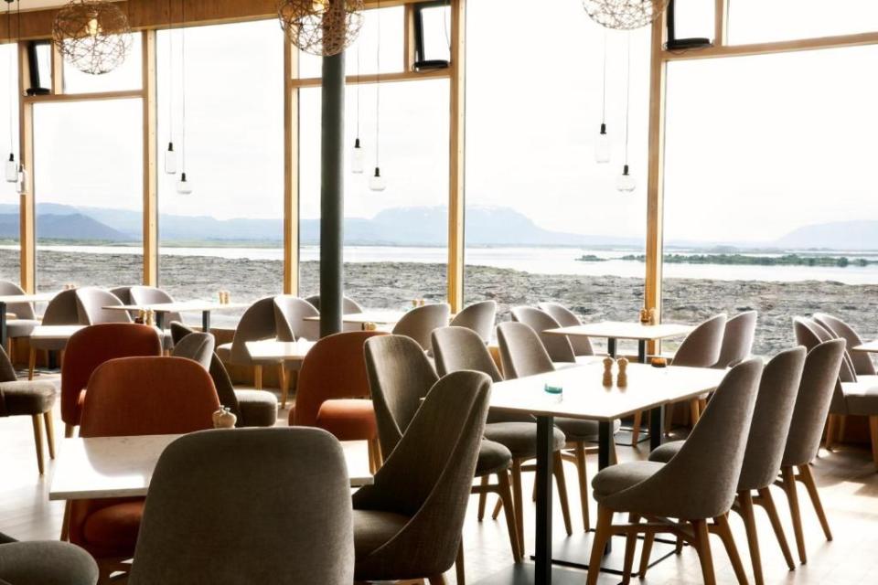 <p>In the lesser-visited north of the island where few overseas visitors ever tread, the uncompromising <a href="https://www.booking.com/hotel/is/fosshotel-myvatn.en-gb.html?aid=2070935&label=iceland-hotels" rel="nofollow noopener" target="_blank" data-ylk="slk:Fosshotel Myvatn;elm:context_link;itc:0;sec:content-canvas" class="link ">Fosshotel Myvatn</a> sits in the midst of the almost lunar landscape of Lake Mývatn. It’s hard to know what’s most stunning: the low-rise, grass-roofed feat of modern architecture, the stylish interiors, the eye-catching innovative cuisine or the surrounding natural wonders – some of which may be familiar to you from Game of Thrones. </p><p>You’re right on hand for the Myvatn Nature Baths, a naturally heated artificial lagoon with mineral-rich waters that make it a good alternative to the Blue Lagoon across the island.</p><p><a class="link " href="https://www.booking.com/hotel/is/fosshotel-myvatn.en-gb.html?aid=2070935&label=iceland-hotels" rel="nofollow noopener" target="_blank" data-ylk="slk:CHECK AVAILABILITY;elm:context_link;itc:0;sec:content-canvas">CHECK AVAILABILITY</a></p>