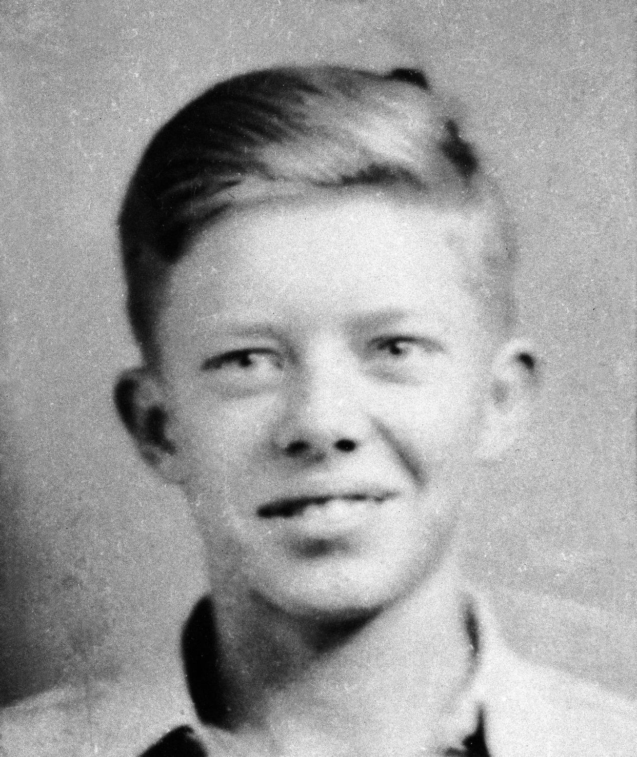 Jimmy Carter, 7, is photographed in 1932, in Plains, Ga.