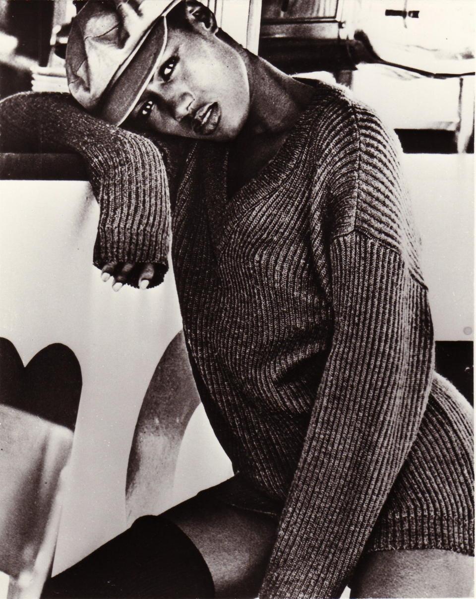 1977: Photo of Grace Jones.&nbsp;