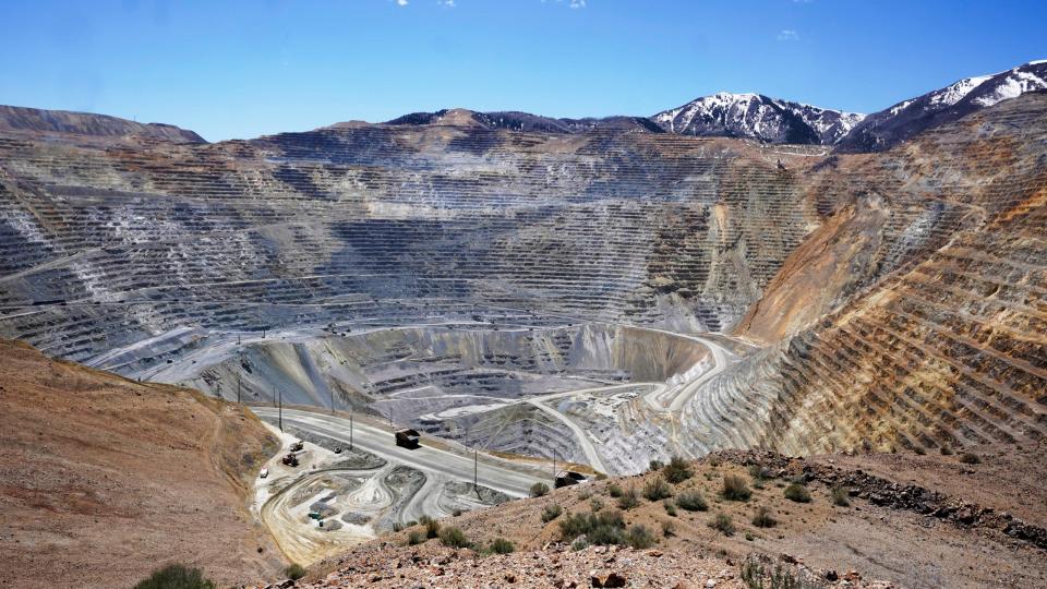 Die Kupfermine in Kennecott ist eine der größten der Welt. - Copyright: picture alliance / ASSOCIATED PRESS | Rick Bowmer