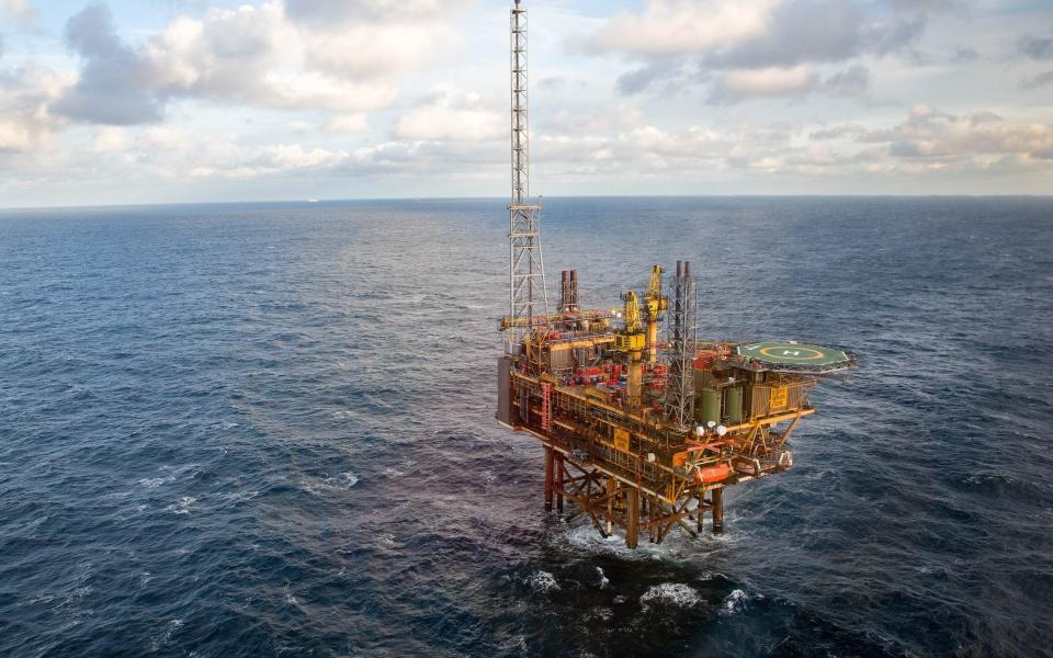 Royal Dutch Shell’s platform, Gannett Alpha, in the North Sea