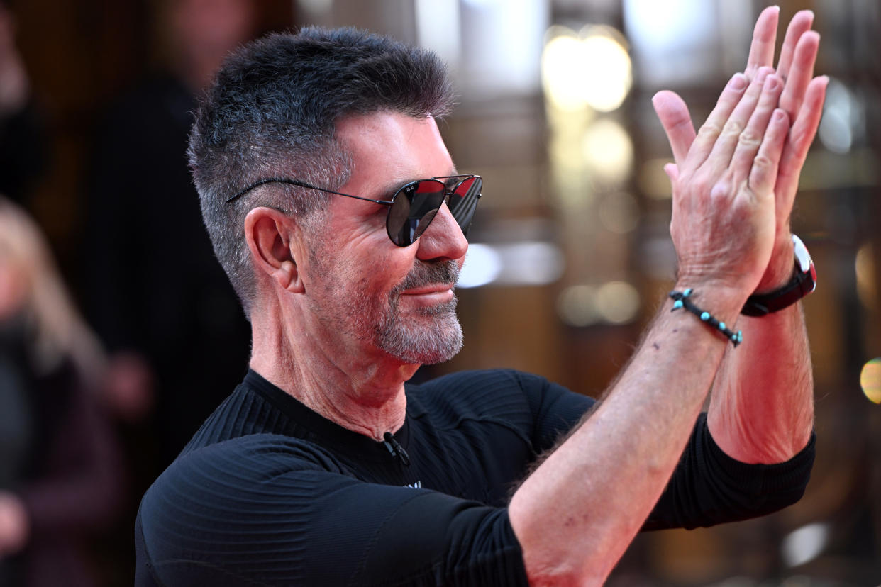 LONDON, ENGLAND - JANUARY 25: Simon Cowell attends the Britain's Got Talent 2024 photocall on January 25, 2024 in London, England. (Photo by Kate Green/Getty Images)