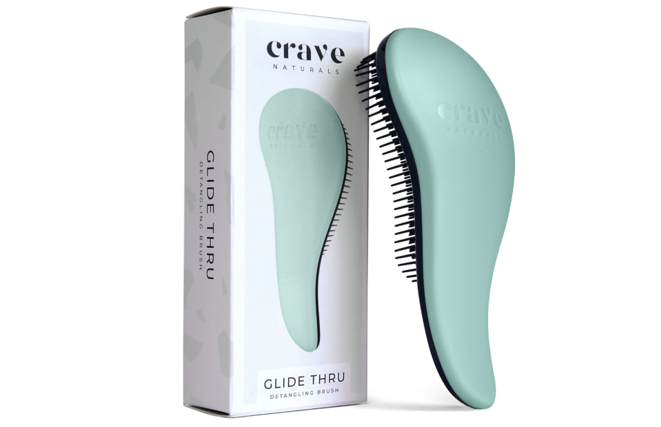 Cepillo para desenredar el cabello Glide Thru de Crave Naturals