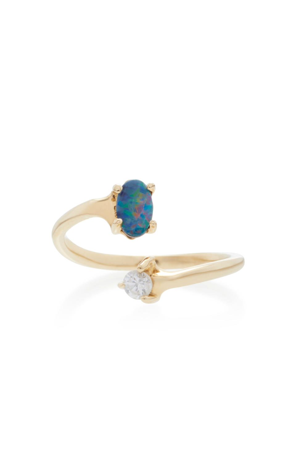 Eden Presley 14K Gold, Boulder Opal And Diamond Ring