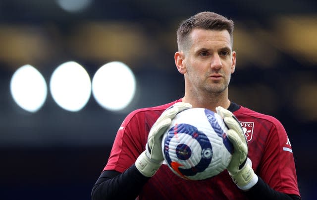 Aston Villa goalkeeper Tom Heaton