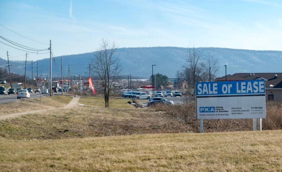 A property for sale along Benner Pike is pictured on Feb. 20. The area has seen a development boom in recent years. Abby Drey/adrey@centredaily.com