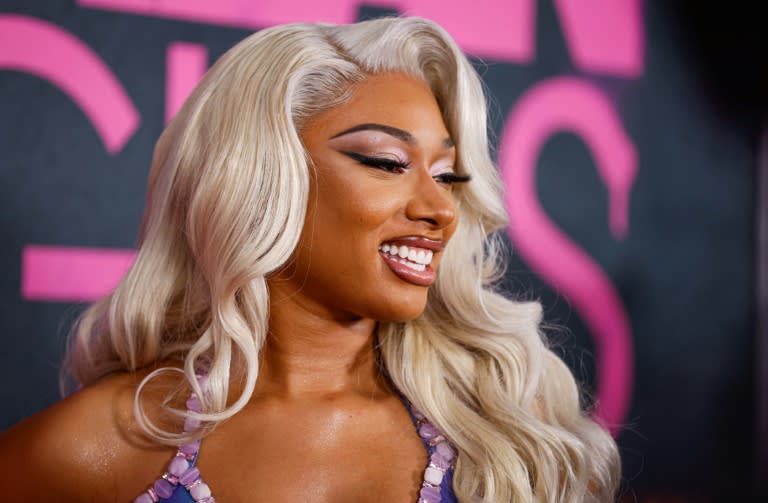 La rappeuse américaine Megan Thee Stallion, le 8 janvier 2024 à New York (KENA BETANCUR)