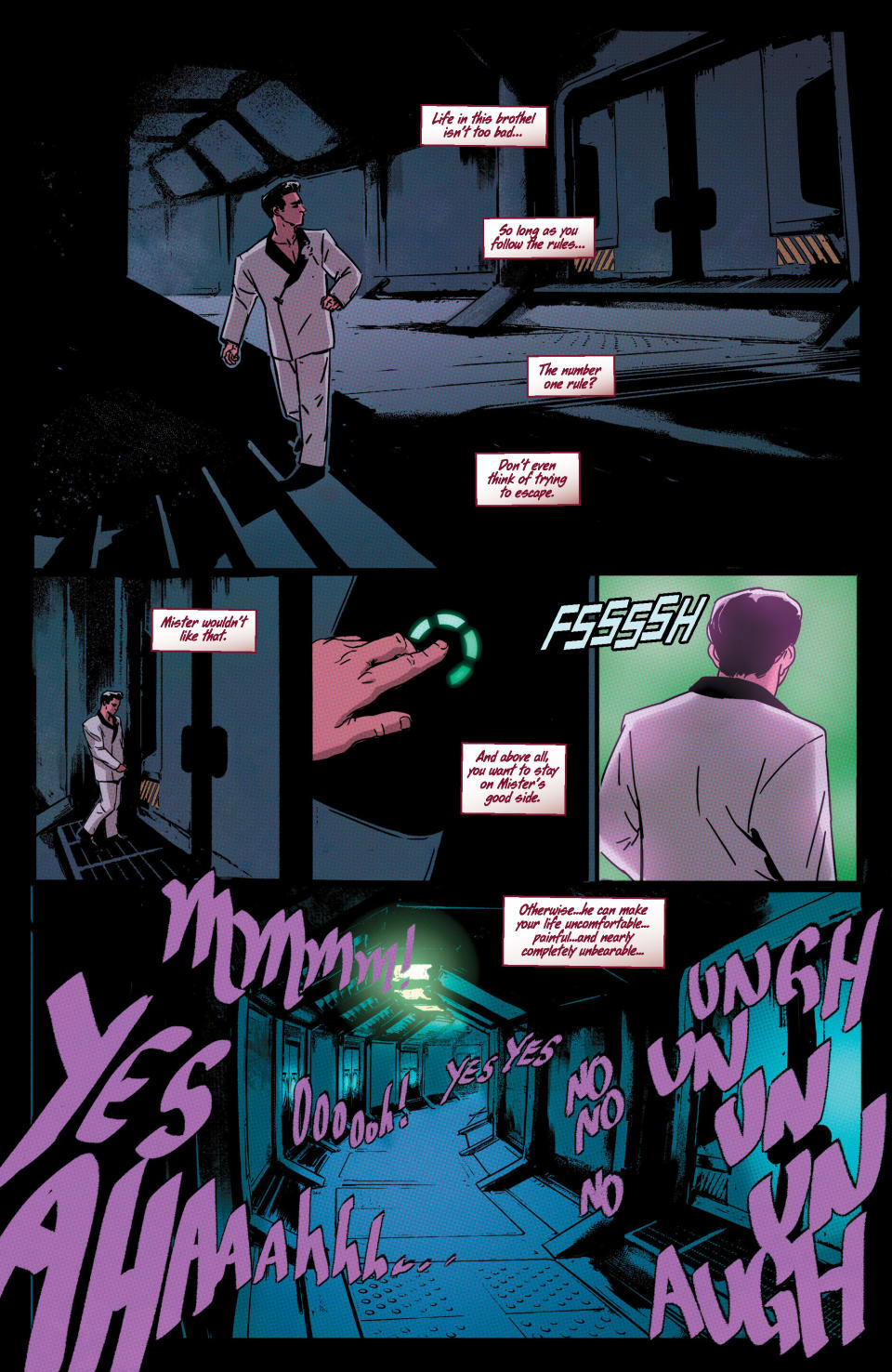 Pages from Red Light #1.