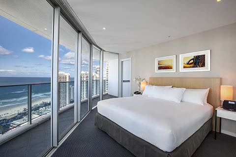 Residential bedroom. Photo: Hilton Surfers Paradise