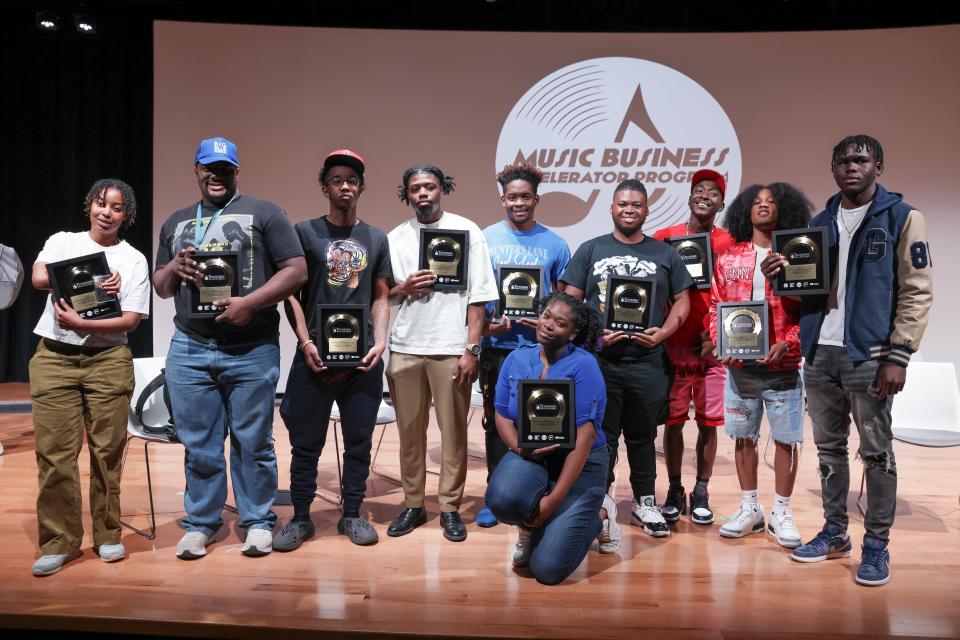 Students at the Closing Retreat of the 2023 BMAC Music Business Accelerator Program at Tennessee State University